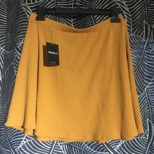 Mustard yellow skirt